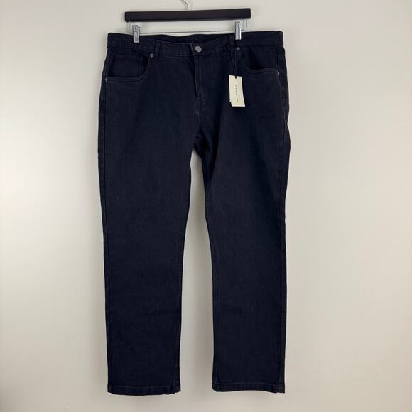 NEW HWD Halfwaydead Skater Jeans Men's 40x30 Black Denim - Picture 1 of 11